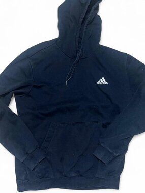 Adidas Men's Black Hooded Sweatshirt